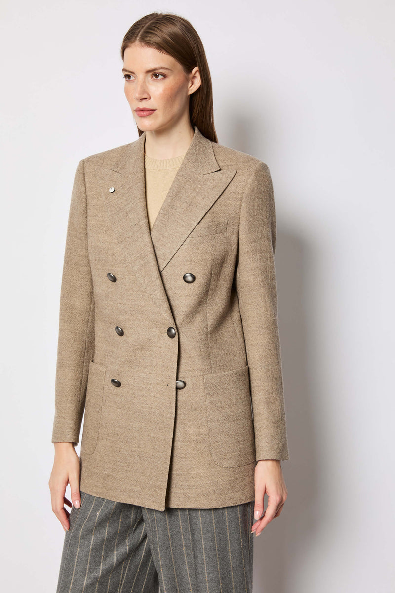 Claudia Jacket hazelnut wool | L.B.M. 1911