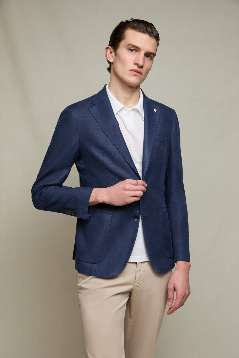 Garment-dyed JACK jacket in deep blue | L.B.M. 1911
