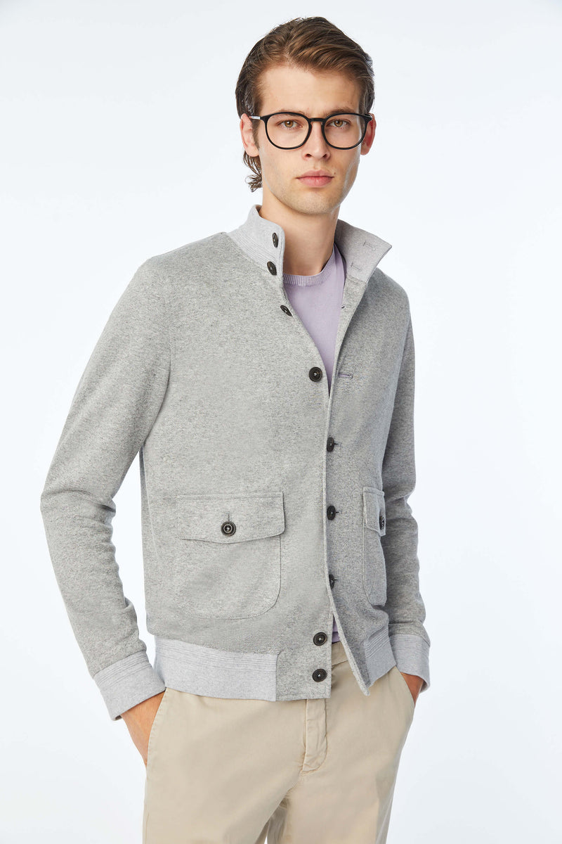 Bomber jacket in Gray jersey L.B.M. 1911