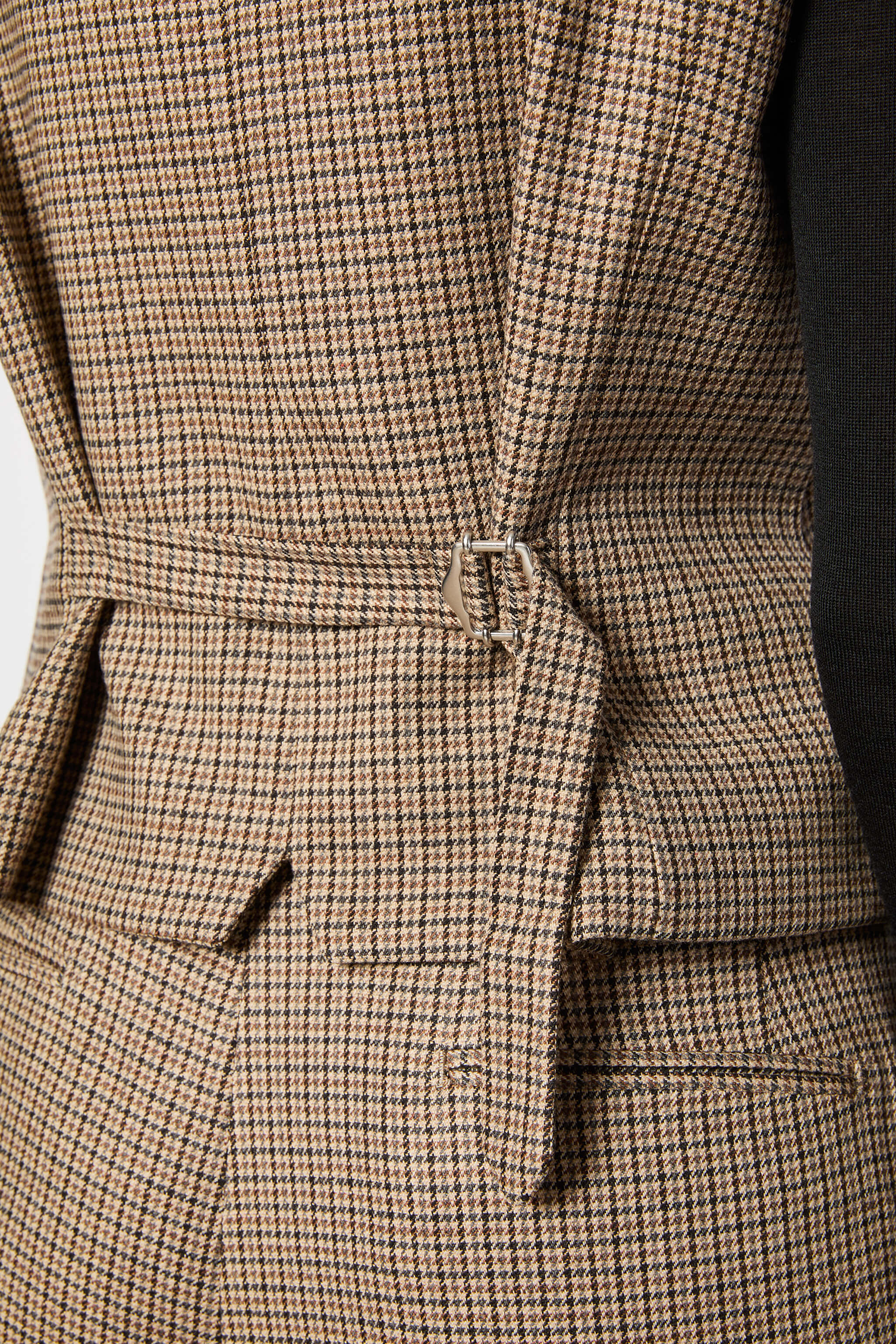 Gilet patterned houndstooth