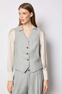Untreated ice gray vest 
