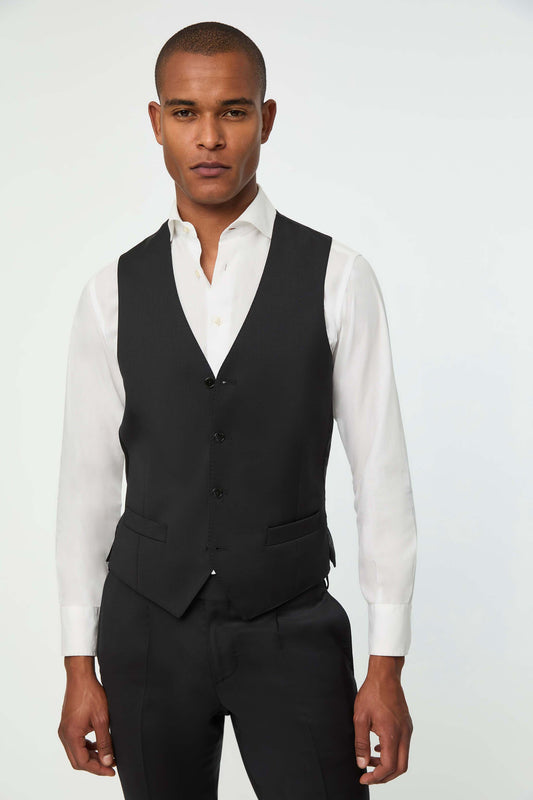 Duetto DEREK waistcoat in black