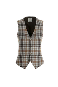 Derek waistcoat in beige brown