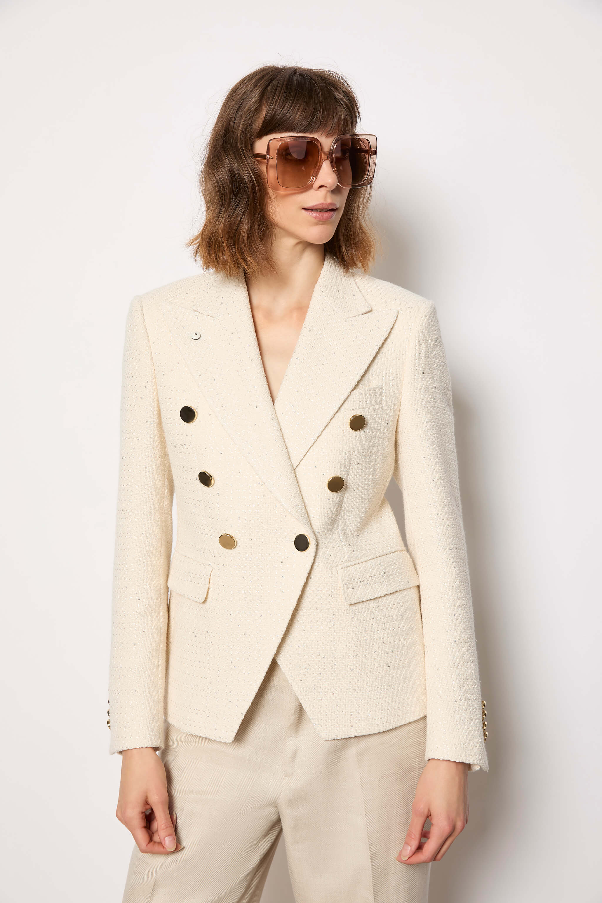 ILARIA jacket untreated - ivory
