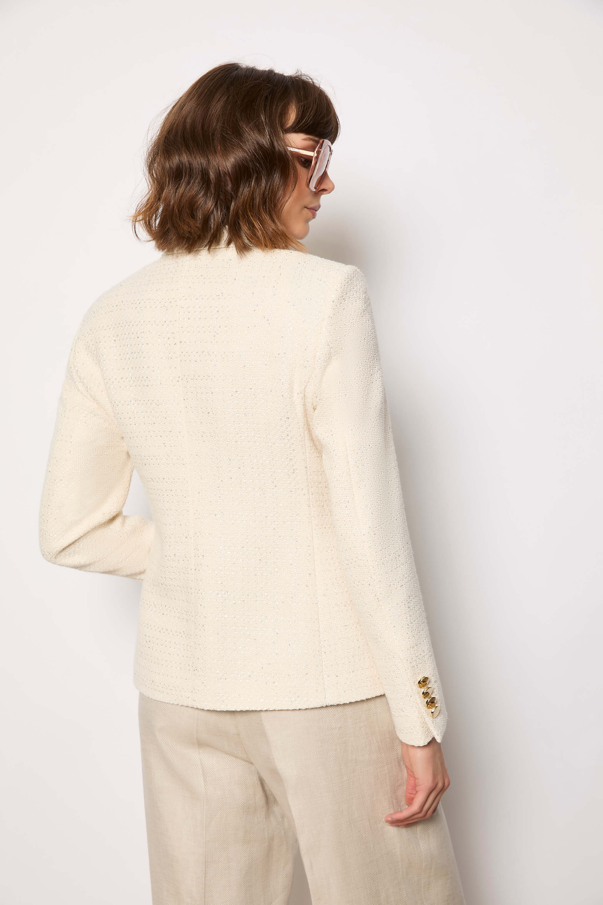 ILARIA jacket untreated - ivory