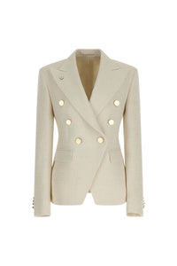 Ilaria jacket untreated - ivory white