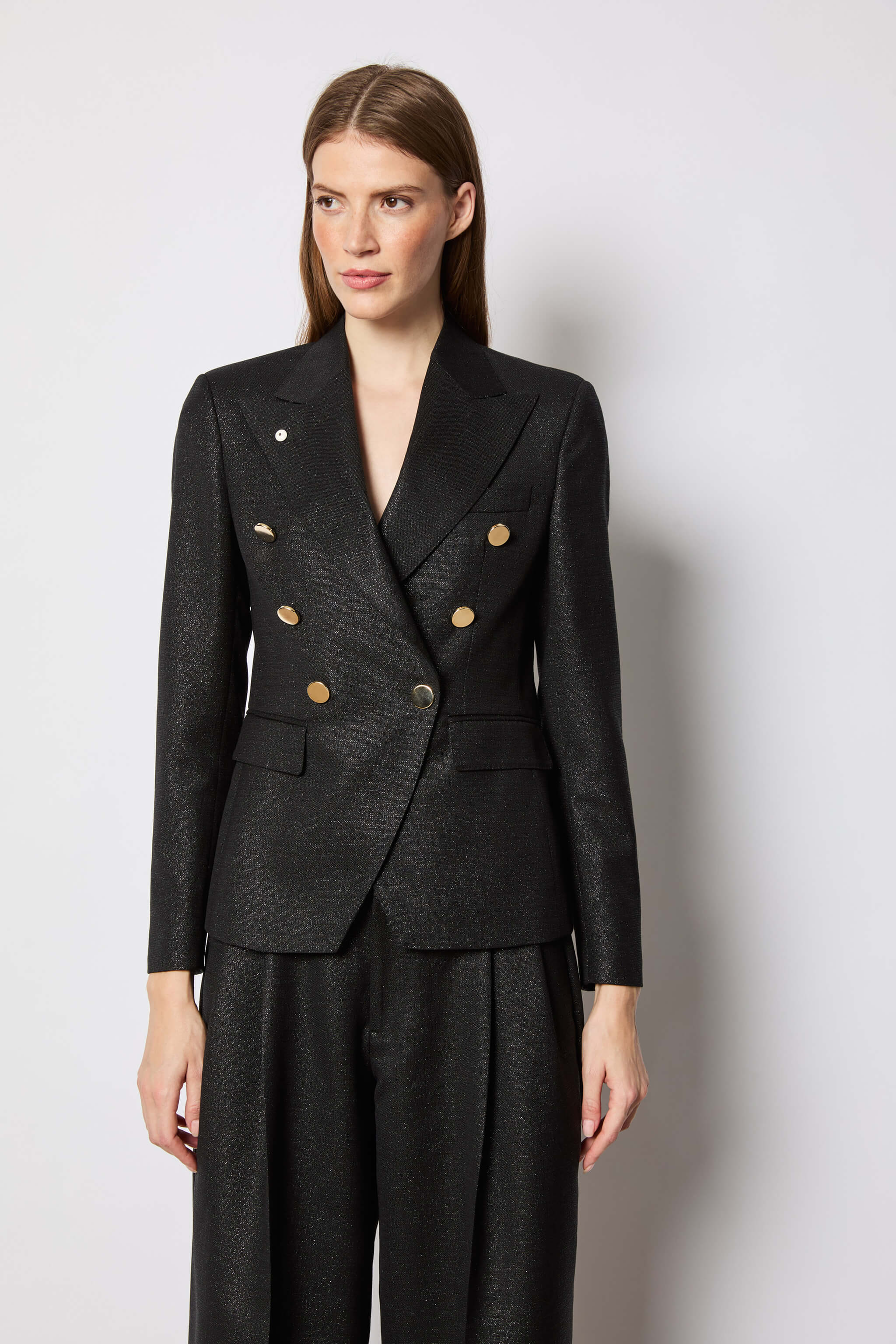 Ilaria jacket lurex black