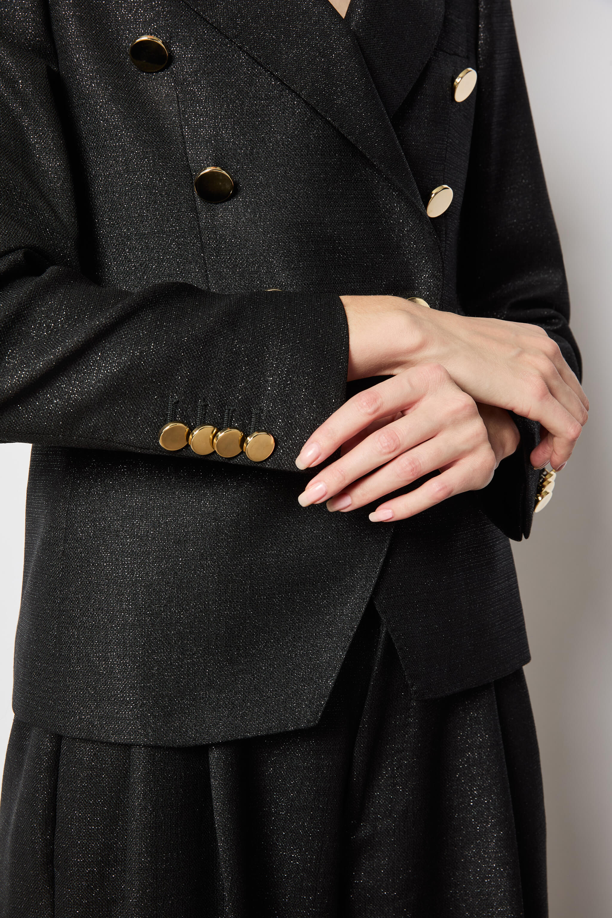 Ilaria jacket lurex black