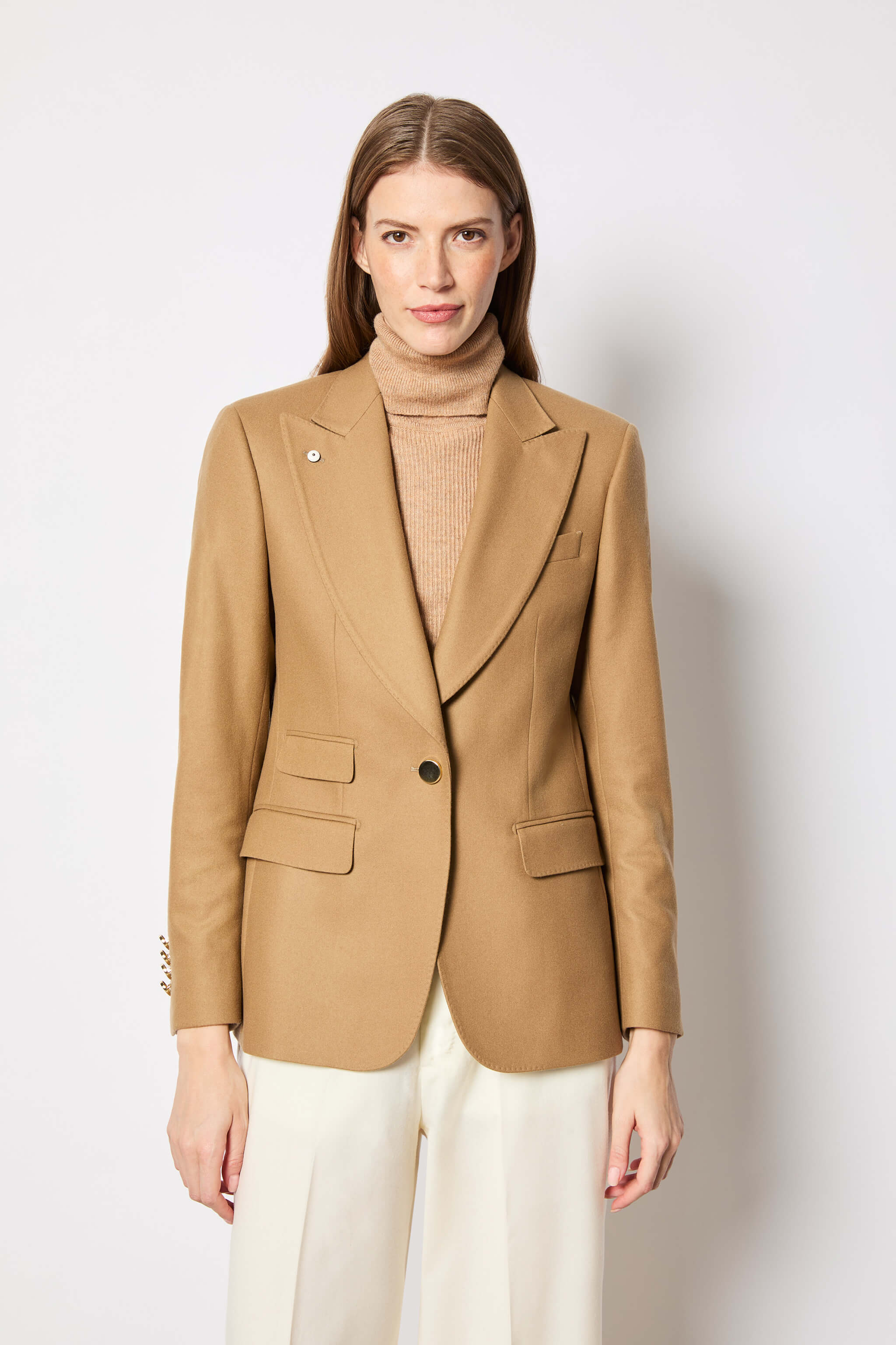 Laura jacket in wool camel