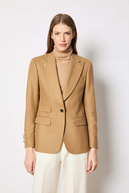 Laura jacket in wool camel