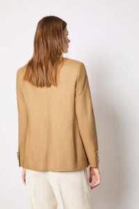 Laura jacket in wool camel earth
