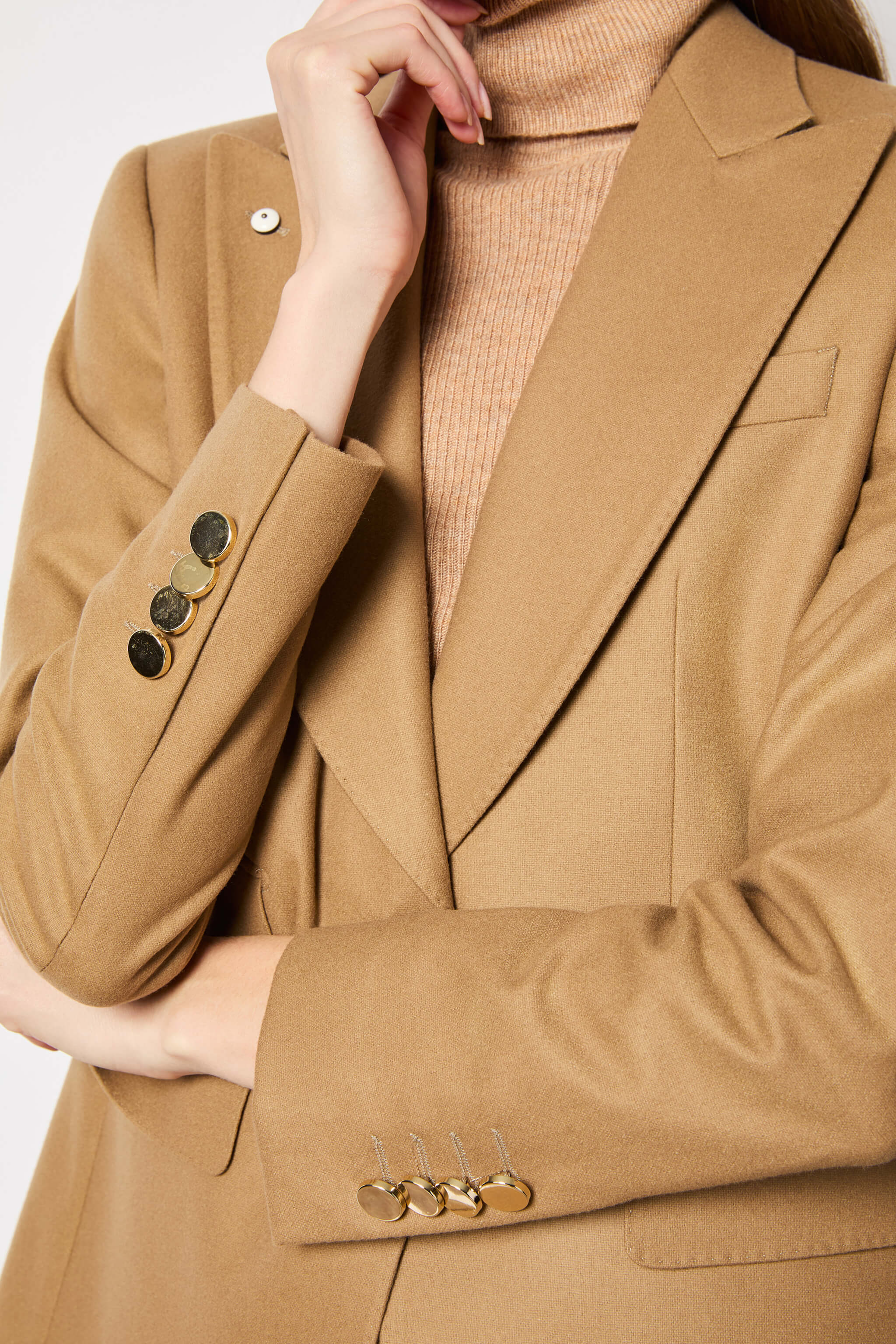 Laura jacket in wool camel