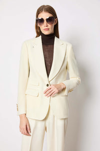 Laura jacket in wool white white