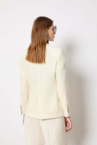 Laura jacket in wool white white