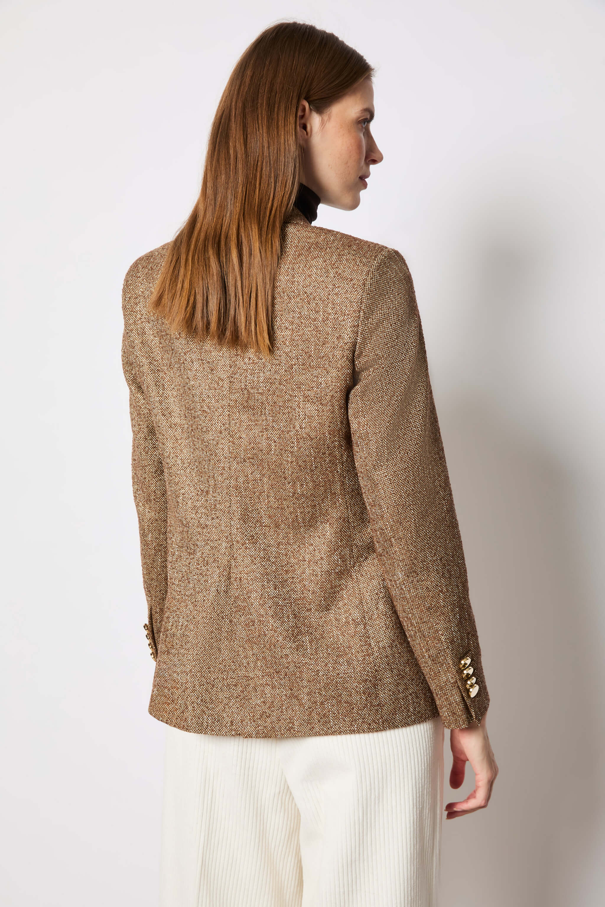 Laura jacket single-breasted caramel