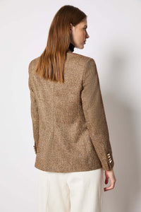Laura jacket single-breasted caramel brick