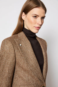 Laura jacket single-breasted caramel brick