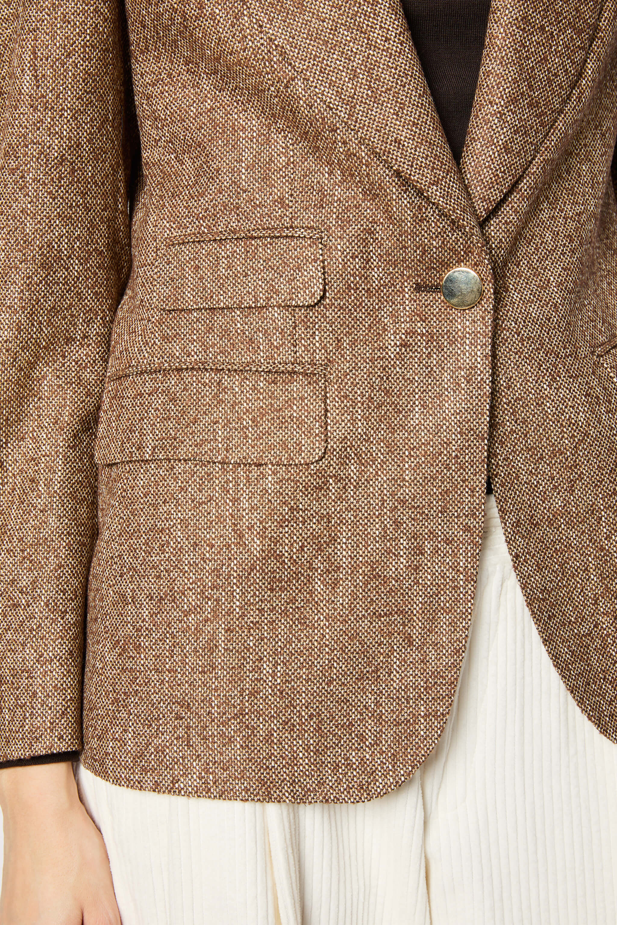 Laura jacket single-breasted caramel