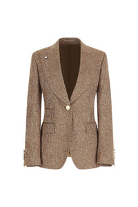 Laura jacket single-breasted caramel brick