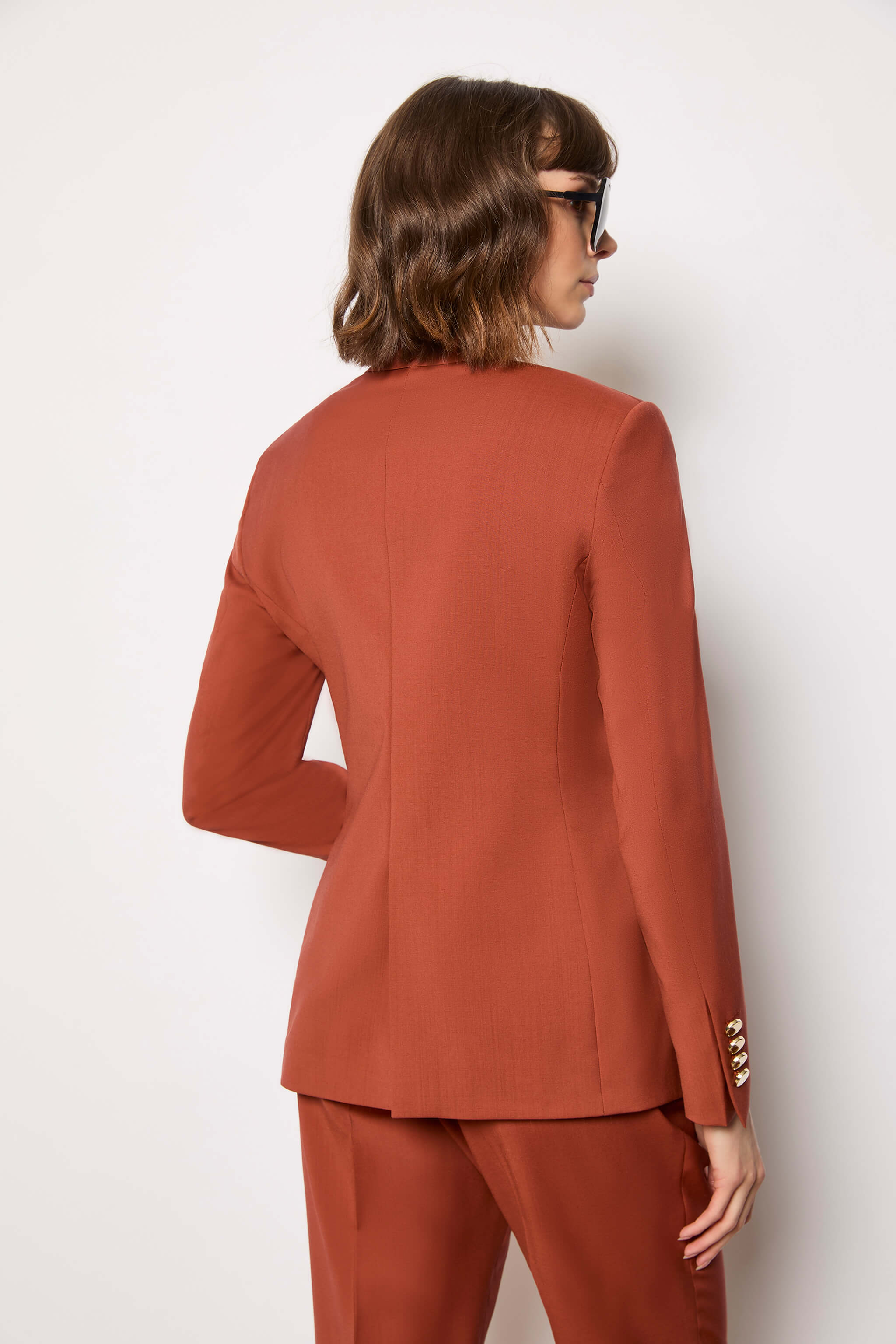 LAURA jacket untreated - burnt orange