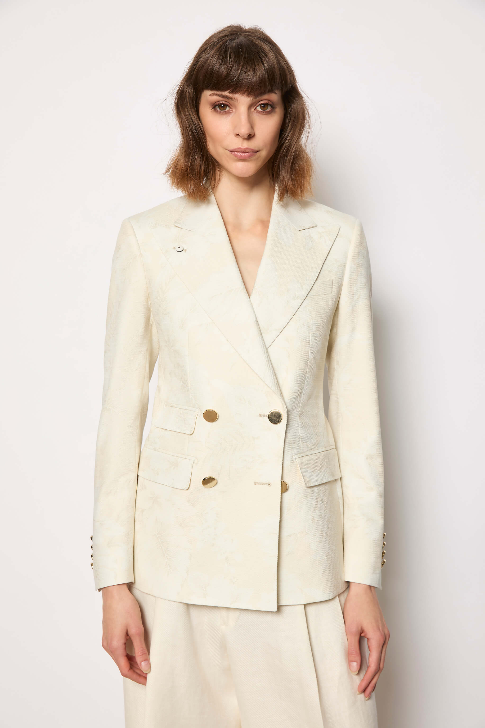 ELENA jacket untreated - ivory