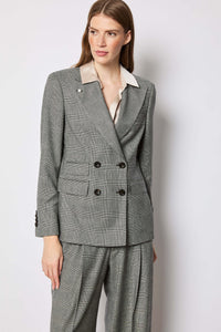 Smoke gray windowed elena jacket light grey