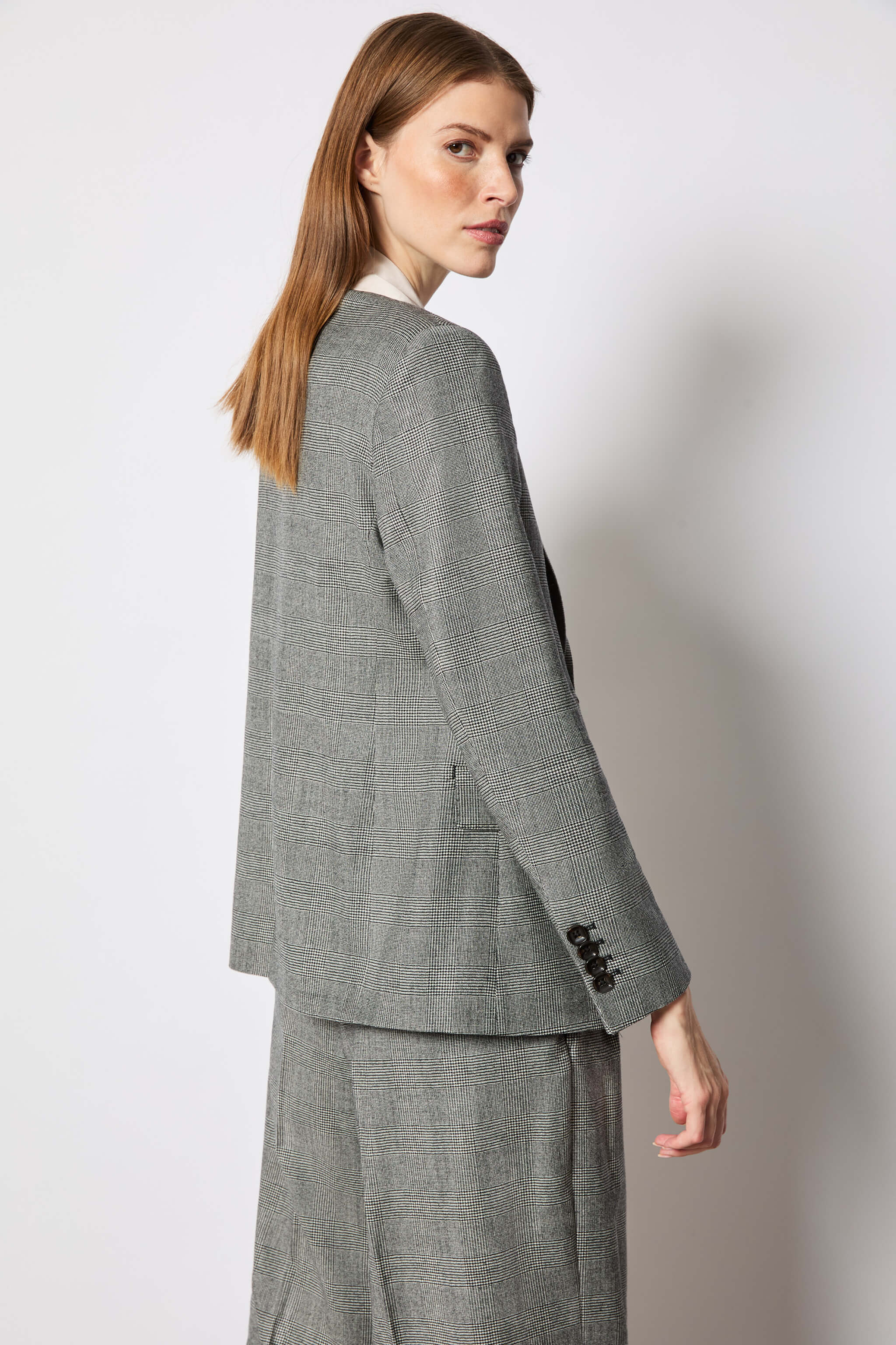 Smoke gray windowed Elena jacket