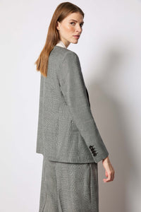 Smoke gray windowed elena jacket light grey