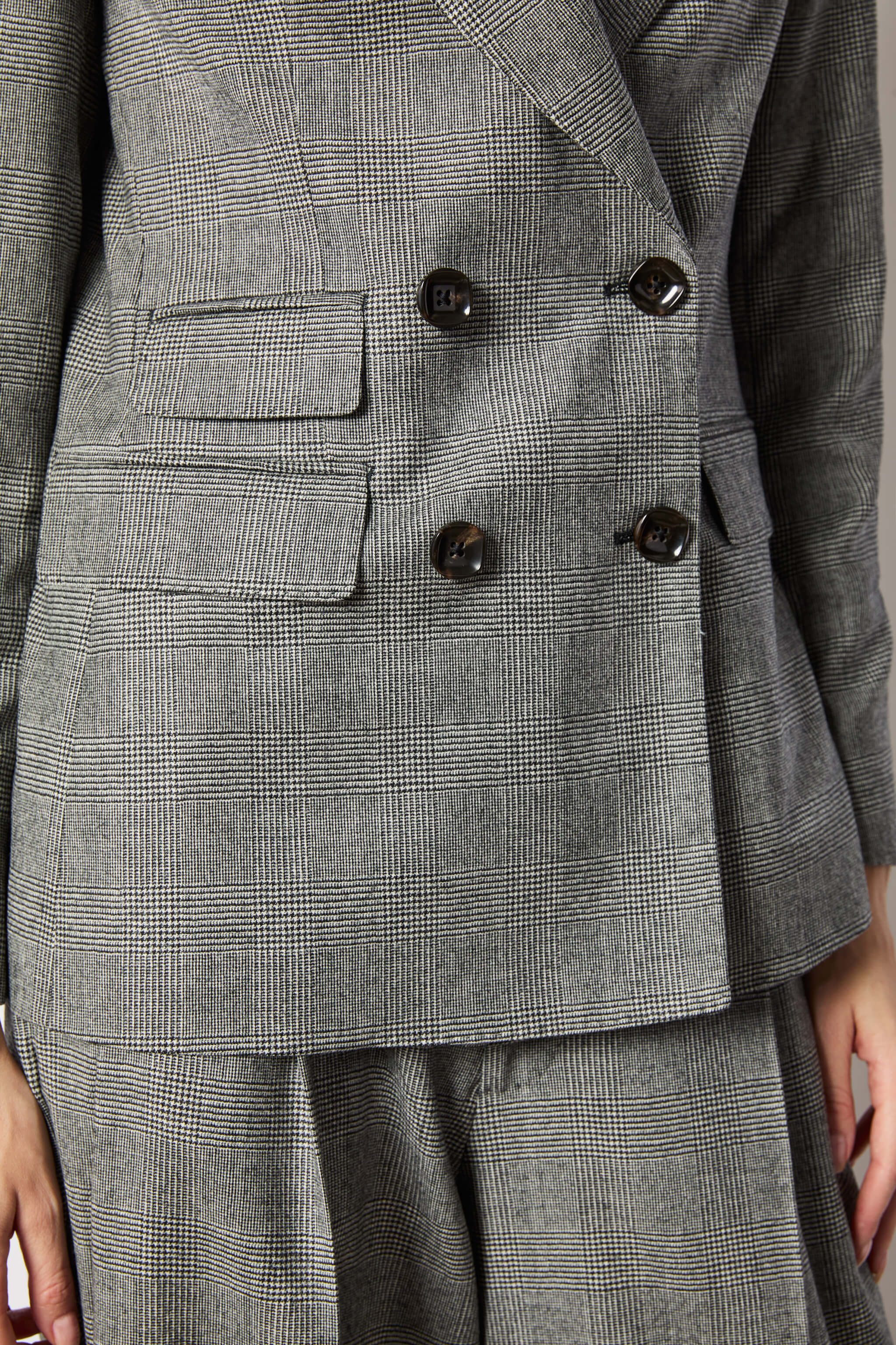 Smoke gray windowed Elena jacket
