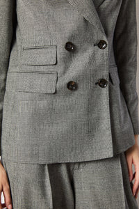 Smoke gray windowed elena jacket light grey