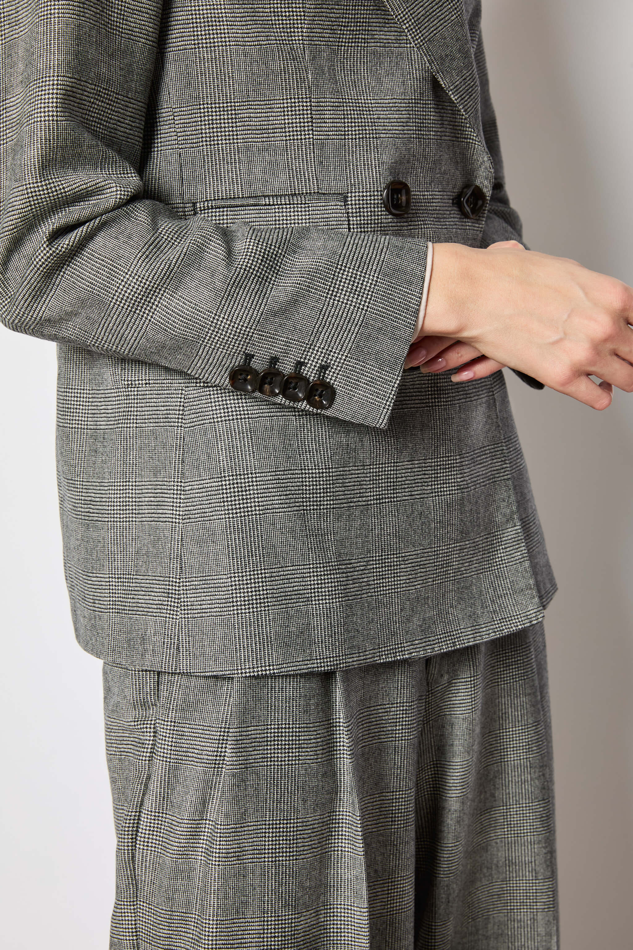 Smoke gray windowed Elena jacket