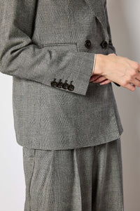 Smoke gray windowed elena jacket light grey