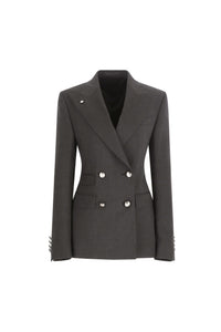 Elena jacket untreated - smoke gray black