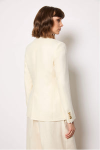 Elena jacket untreated - white white
