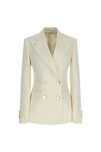 Elena jacket untreated - white white