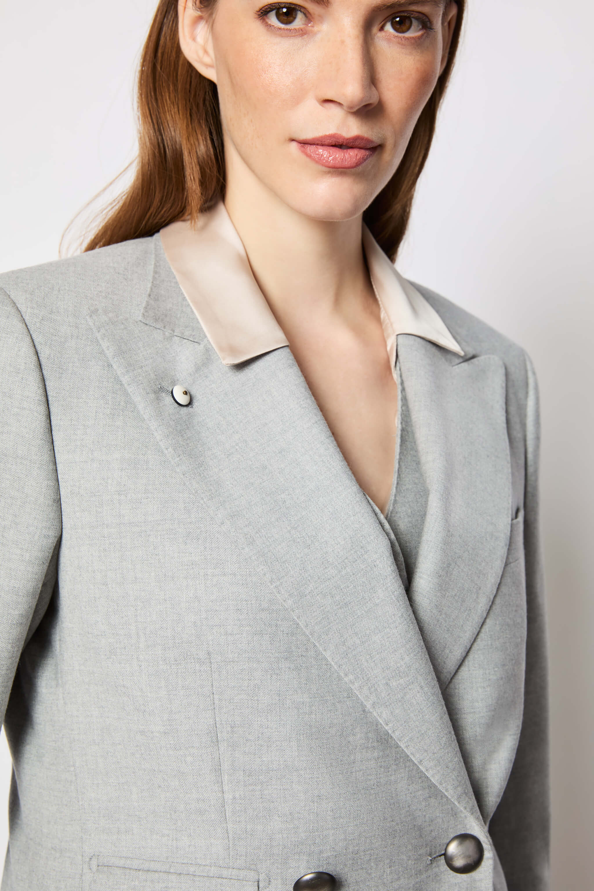 Elena jacket untreated ice gray