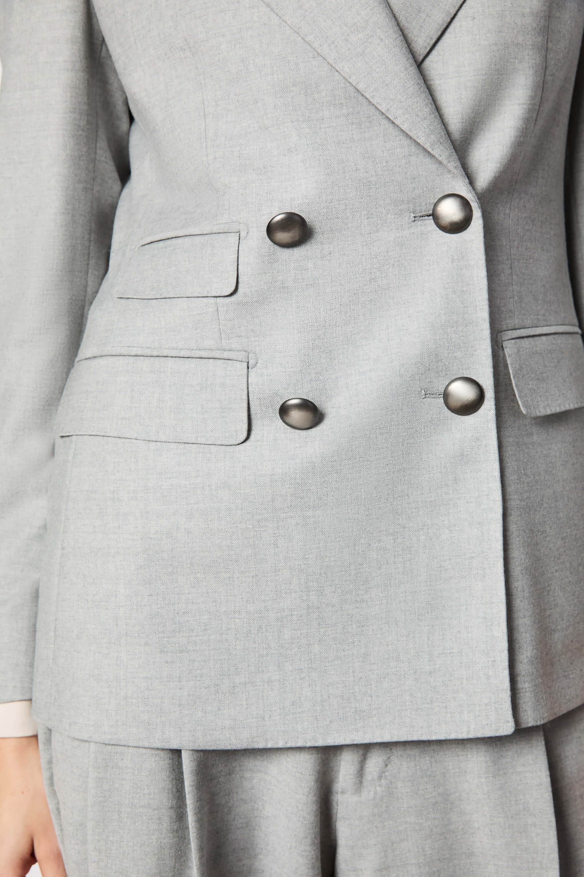 Elena jacket untreated ice gray