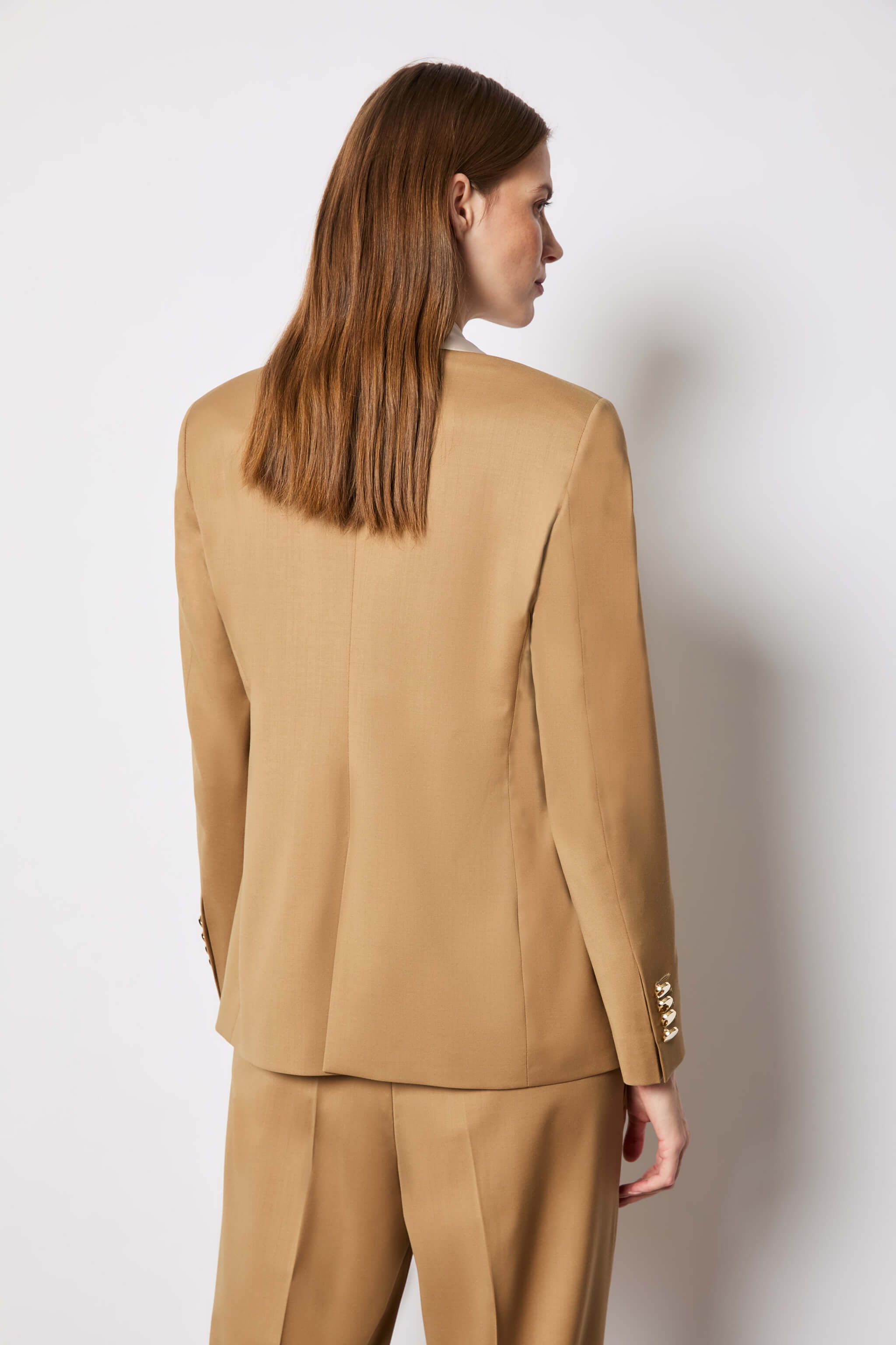 Elena jacket double-breasted camel