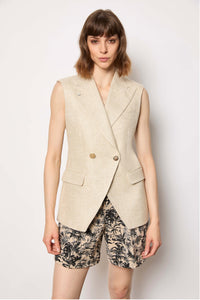 Chiara vest untreated - beige beige