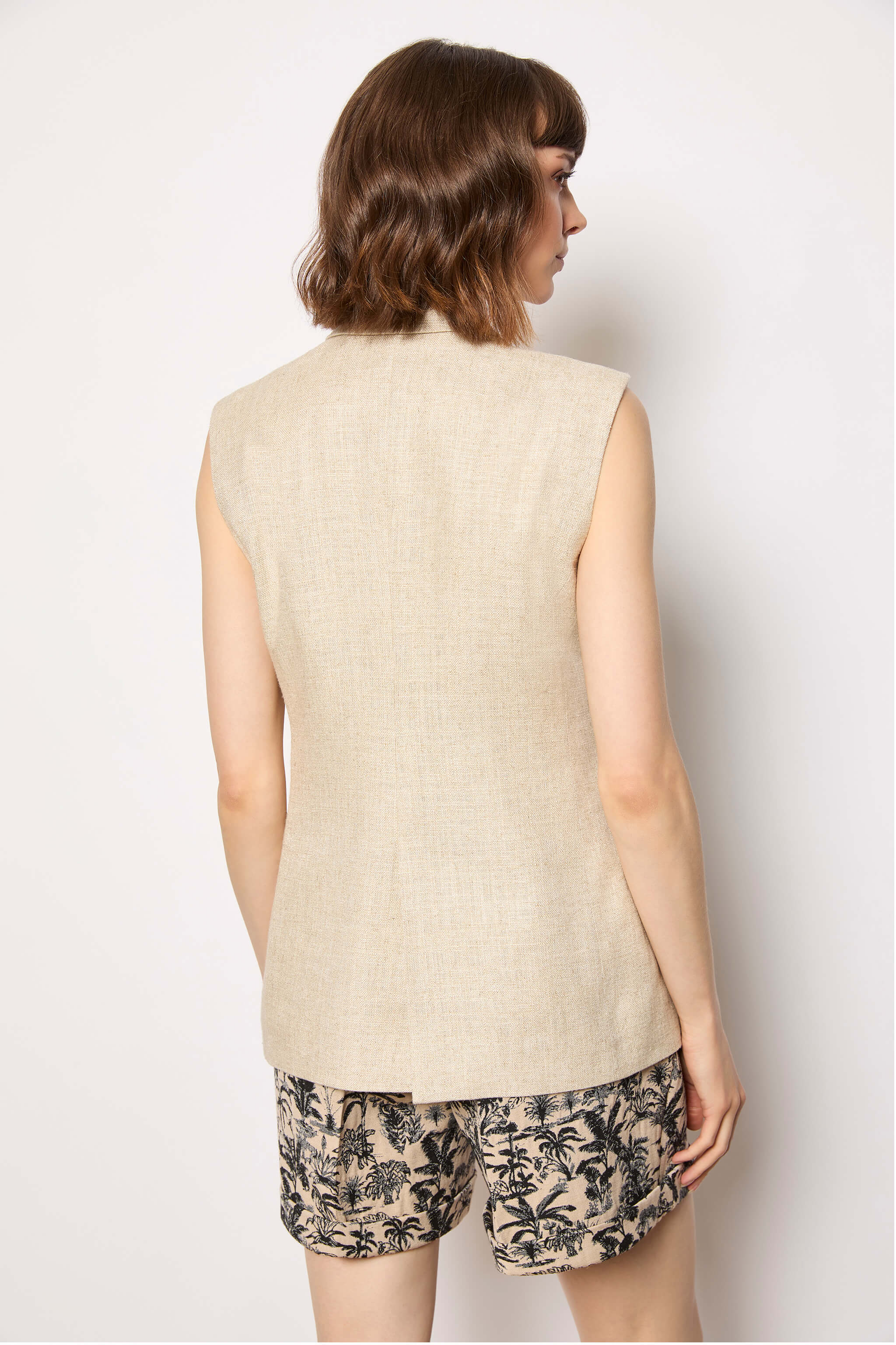 CHIARA vest untreated - beige