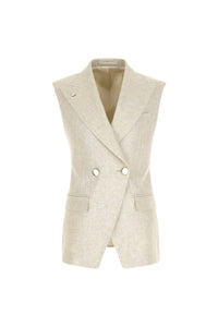 Chiara vest untreated - beige beige