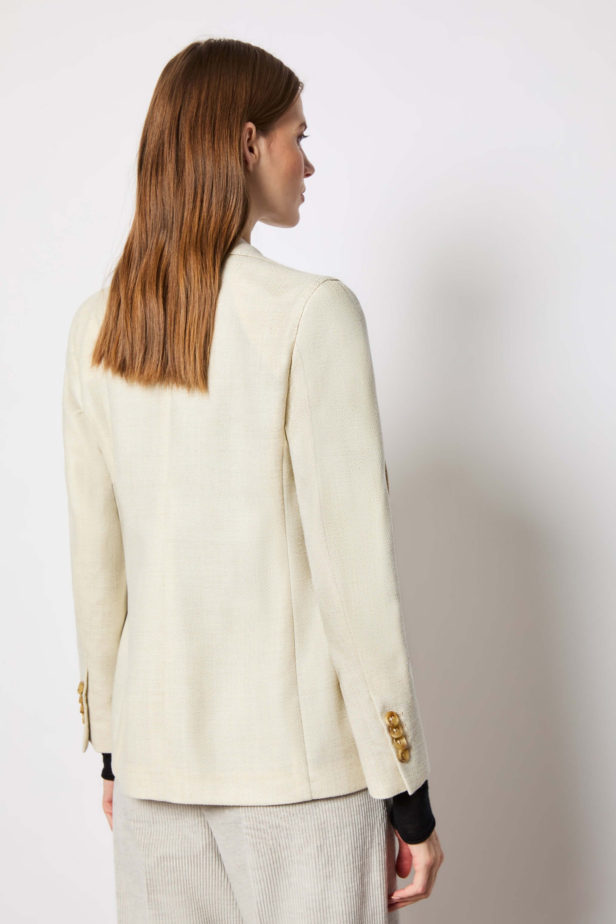 SILVIA single-breasted jacket ivory