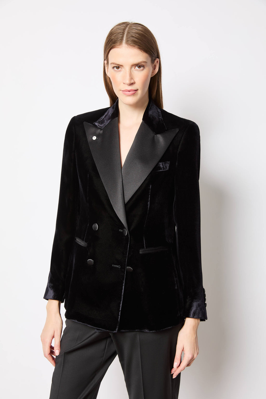Giacca ELENA in velluto nero