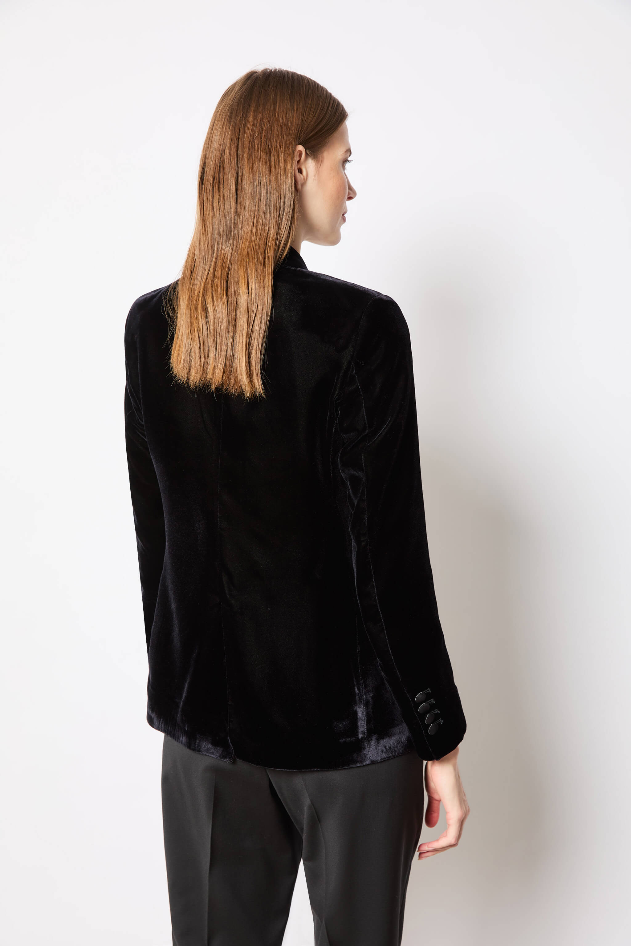 ELENA jacket velvet black