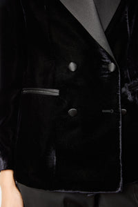 Elena jacket velvet black black