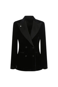 Elena jacket velvet black black