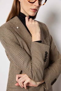 Sara jacket houndstooth beige