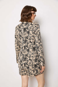 Claudia jacket untreated - palm tree print black