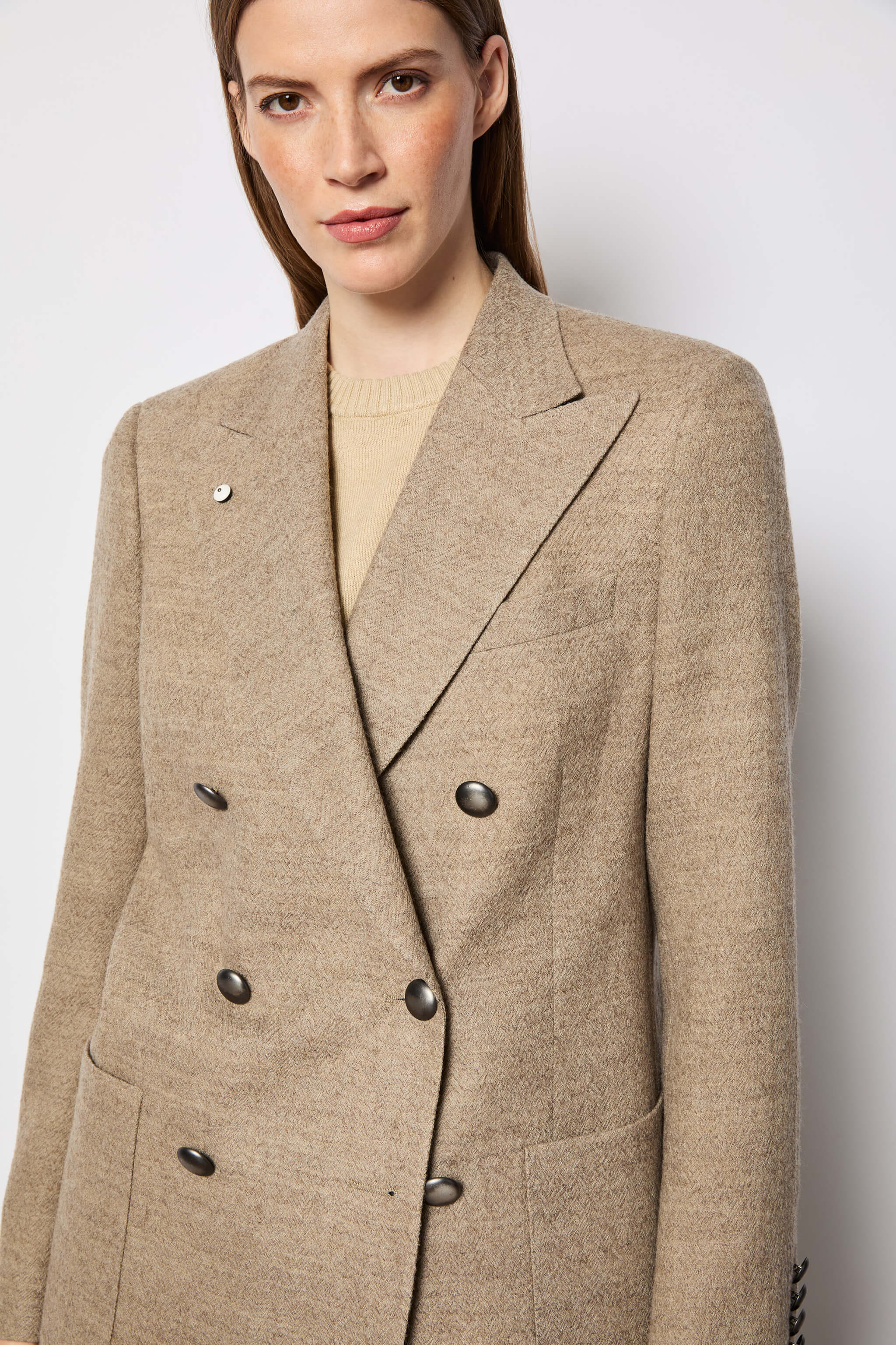 Claudia jacket hazelnut wool