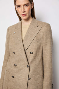 Claudia jacket hazelnut wool earth